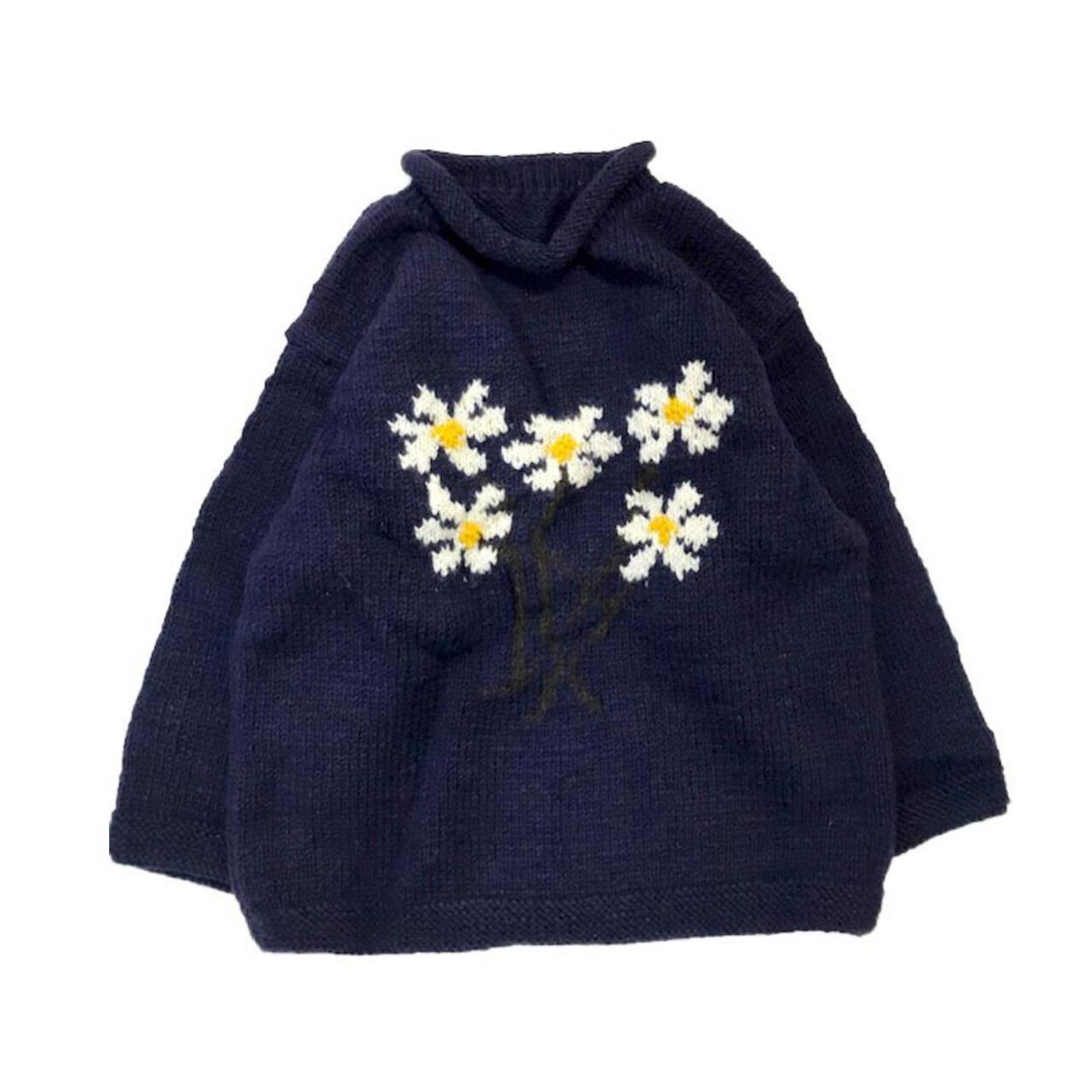 MacMahon Knitting Mills / Roll Neck Knit-5 Flower | B'2nd ( ビー