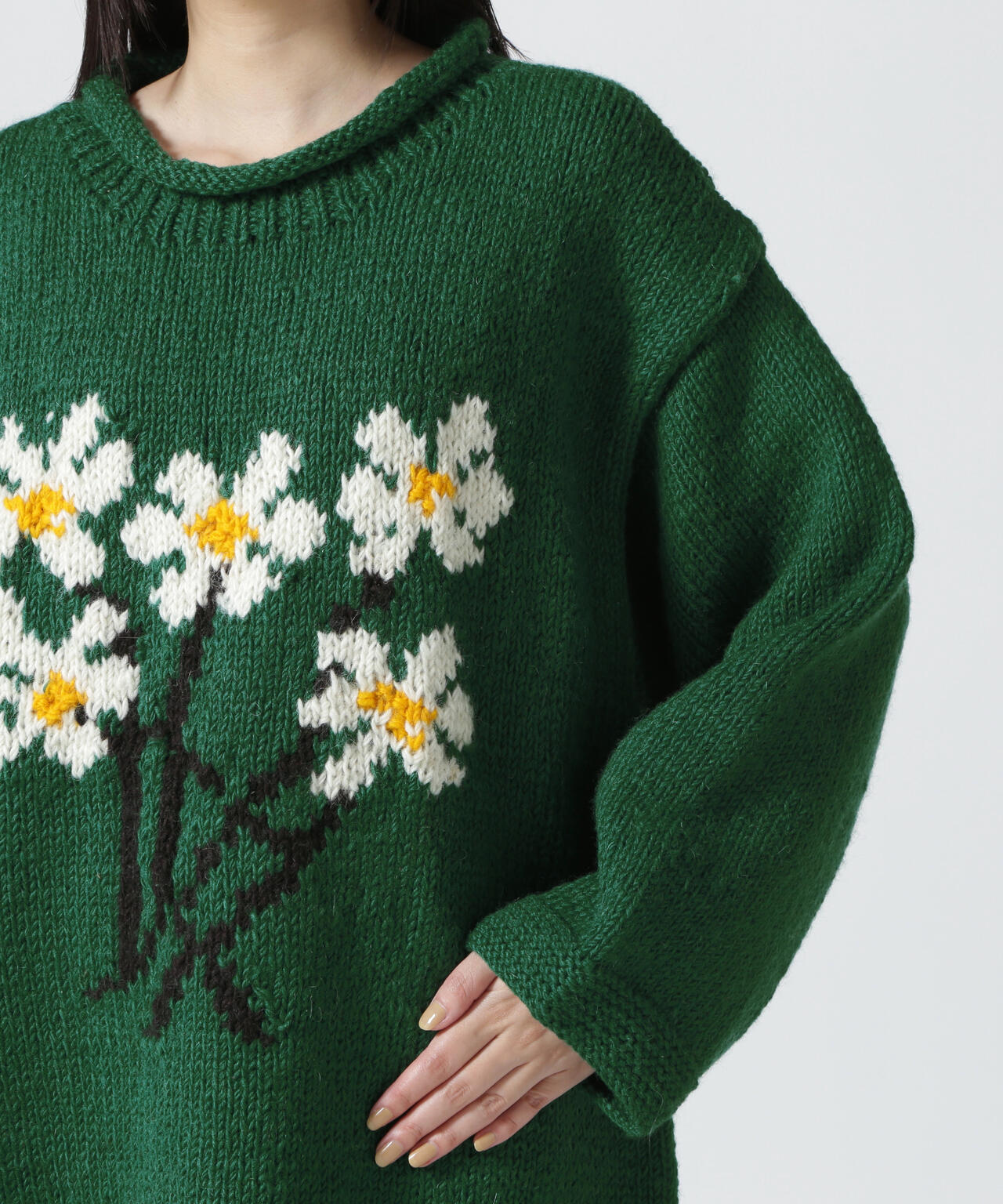 MacMahon Knitting Mills / Roll Neck Knit-5 Flower | B'2nd ( ビー 