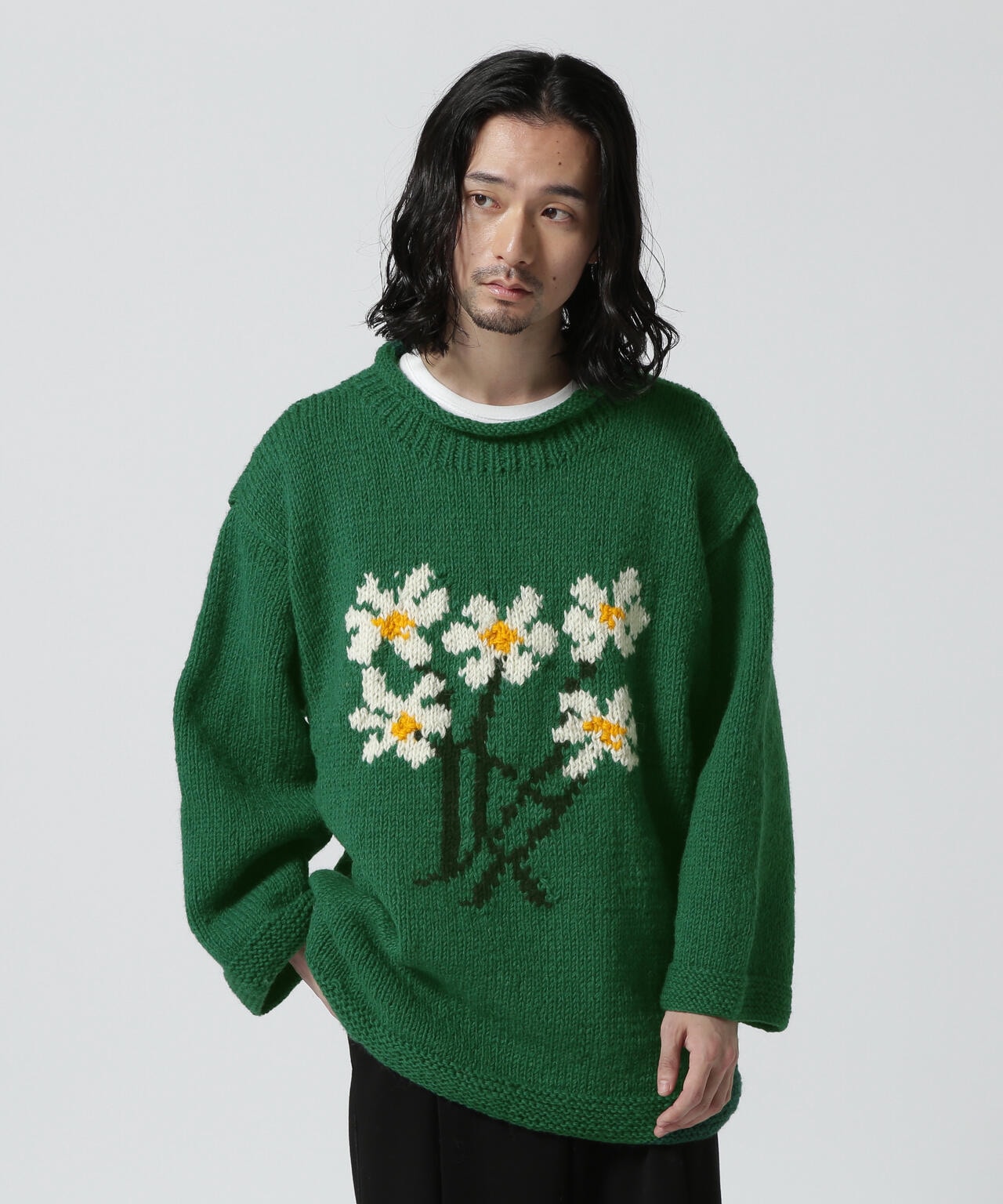 超安い品質 Niche Macmahon Knitting Mills ニット 緑×ピンク ニット 
