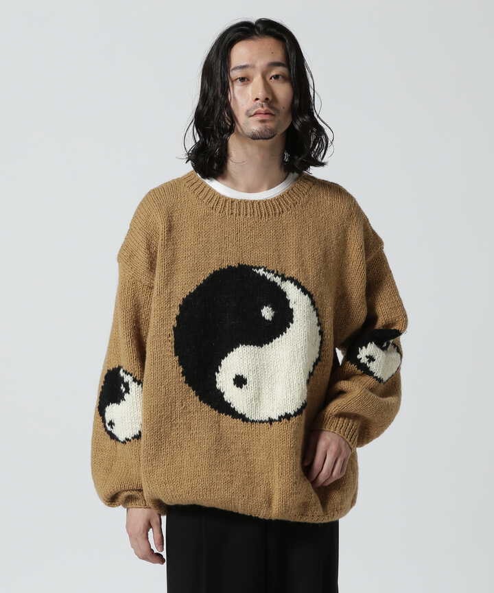 MacMahon Knitting Mills / Roll Neck Knit-Big Yinu0026Yang（7853940203） | B'2nd (  ビーセカンド ) | 【公式】通販 MIX.Tokyo