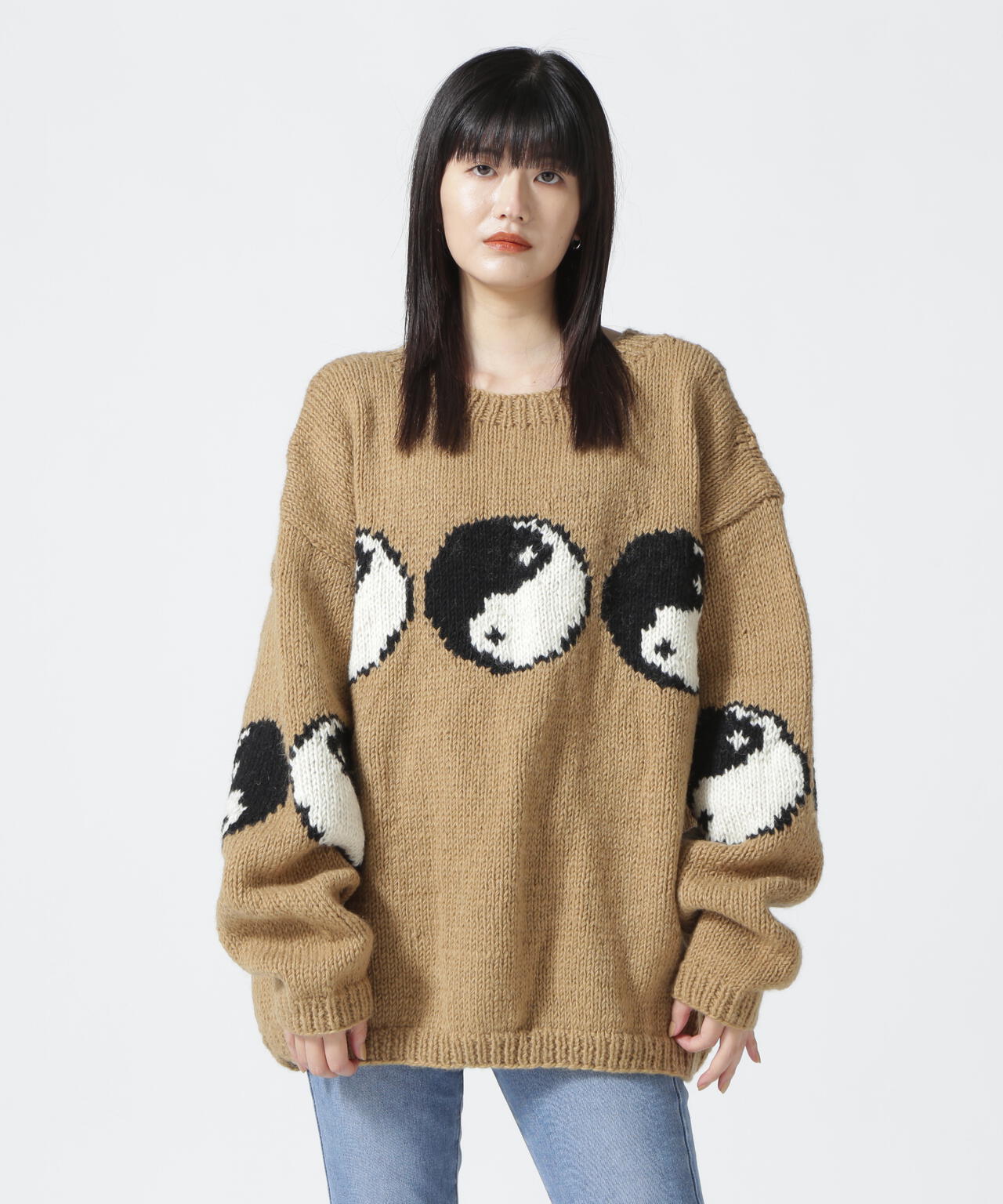 MacMahon Knitting Mills / Roll Neck Knit-Line Yin&Yang | B'2nd