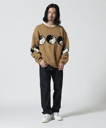 MacMahon Knitting Mills / Roll Neck Knit-Line Yin&Yang