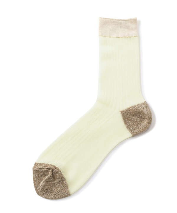 MARCOMONDE（マルコモンド）wide rib bicolor socks