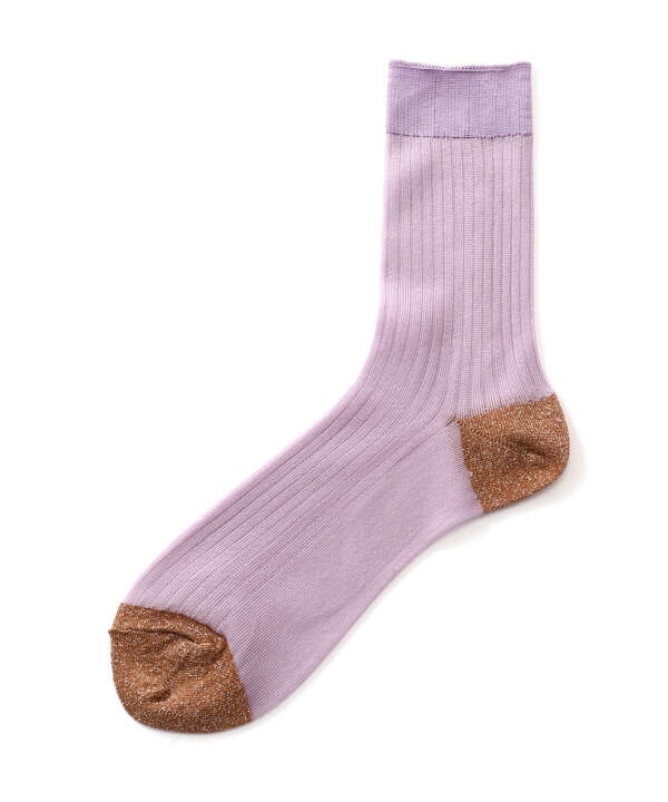 MARCOMONDE（マルコモンド）wide rib bicolor socks