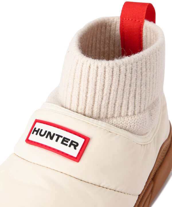 HUNTER(ハンター) womens in/out puffer knitted cuff boot/WFS2265REN