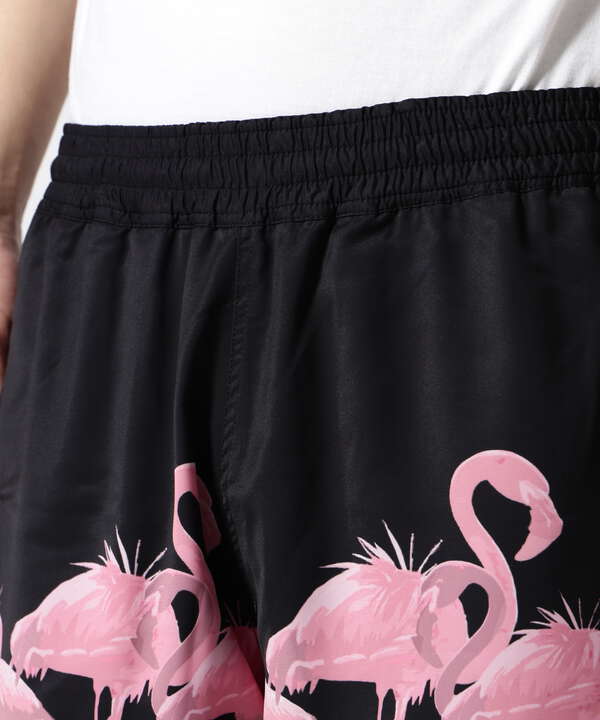 LUSOR（ルーソル）Flamingo Aloha Shorts フラミンゴ アロハショーツ