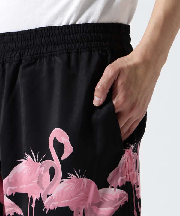 LUSOR（ルーソル）Flamingo Aloha Shorts フラミンゴ アロハショーツ