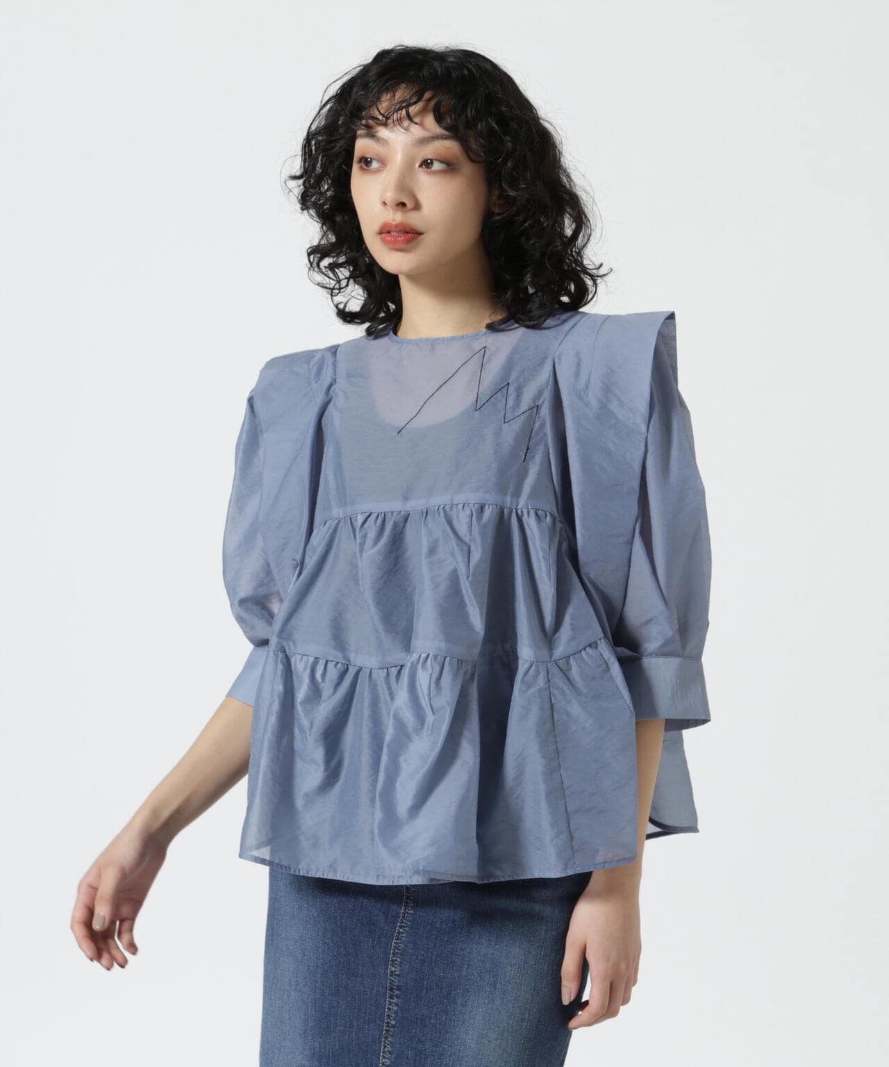 RUMCHE(ラムシェ) 別注Stitch Gatherd Tops | B'2nd ( ビーセカンド