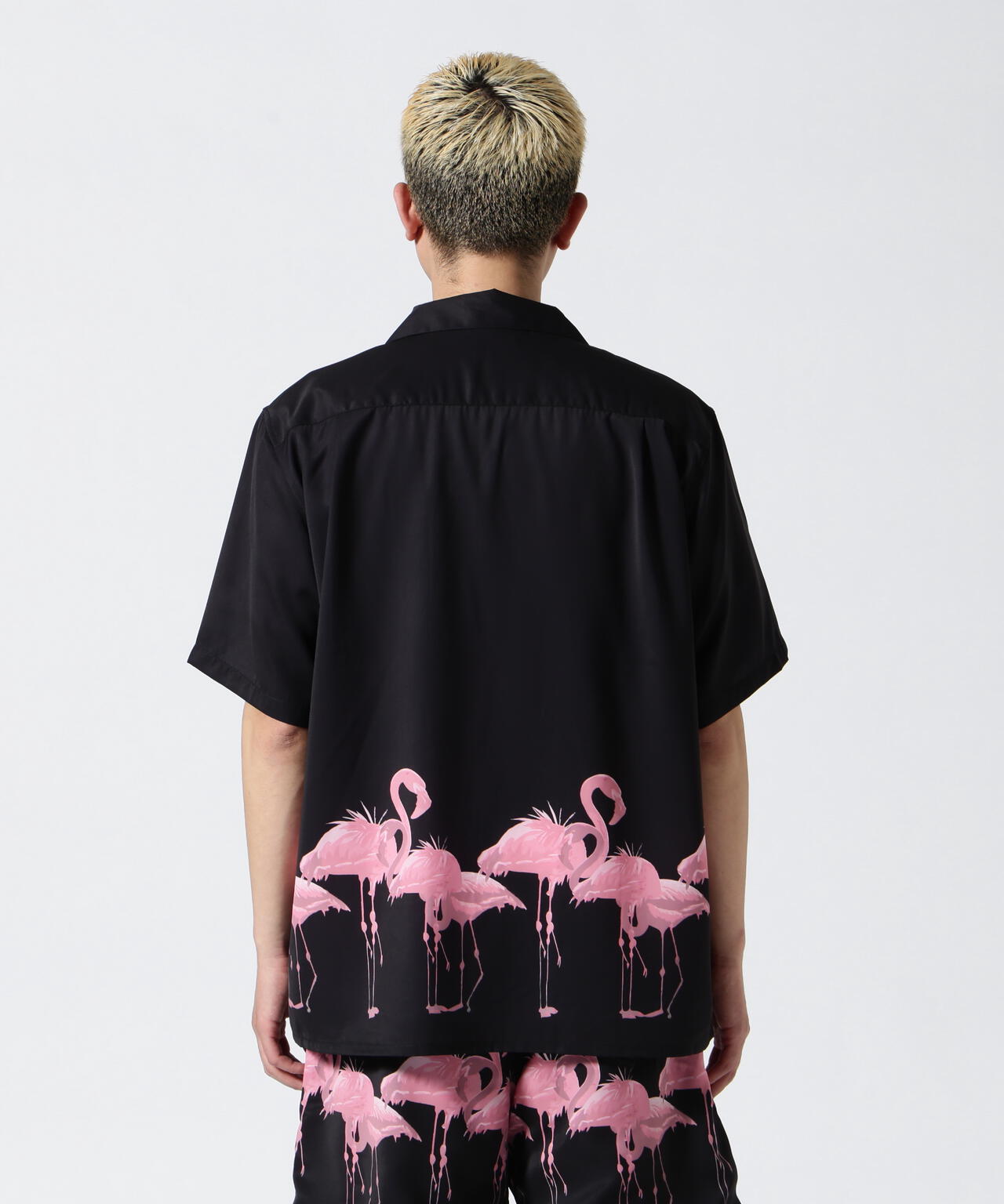 LUSOR（ルーソル）Flamingo Aloha Shirt フラミンゴアロハシャツ