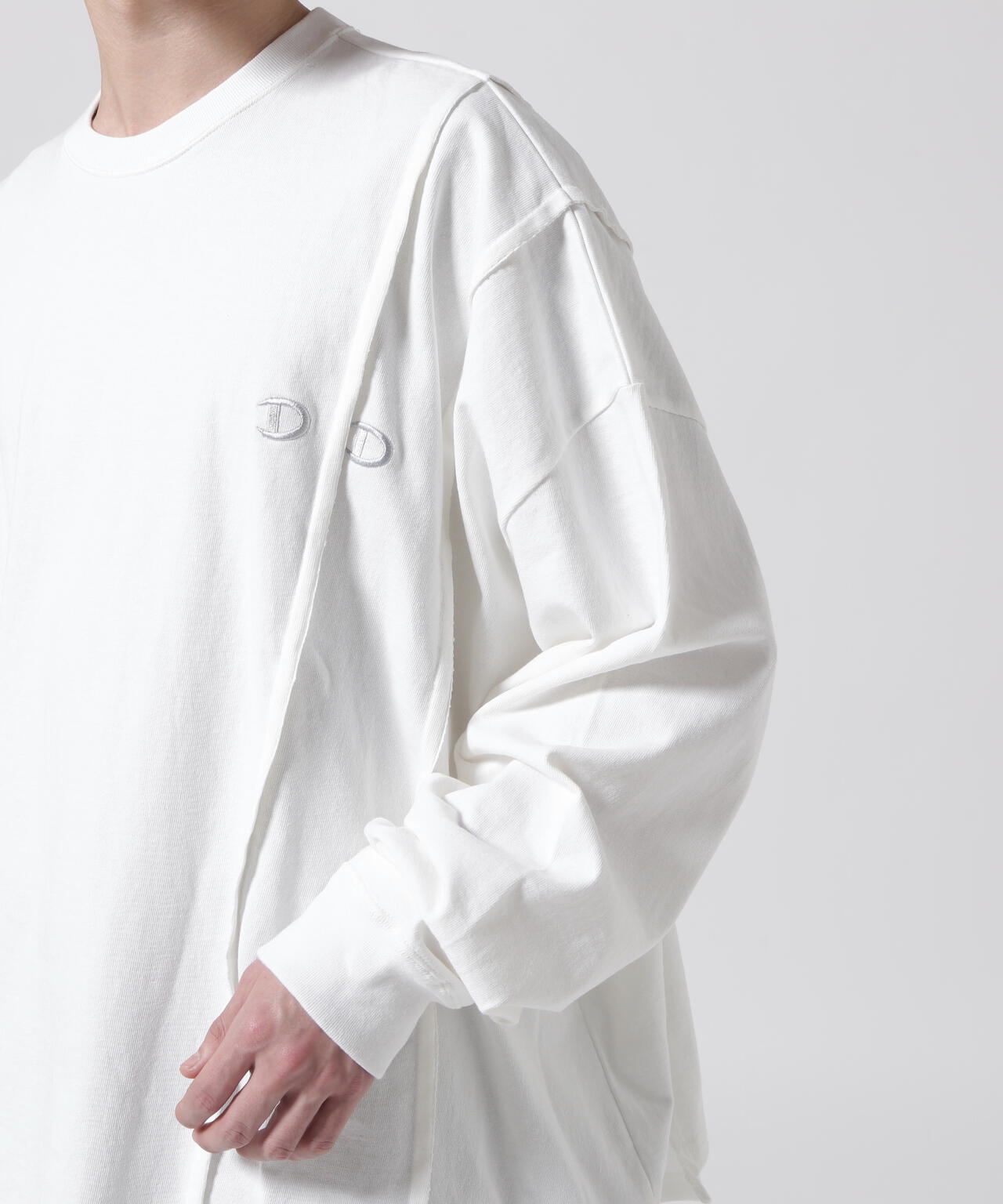 DISCOVERED(ディスカバード) 別注DOCKING WIDE L/S TEE