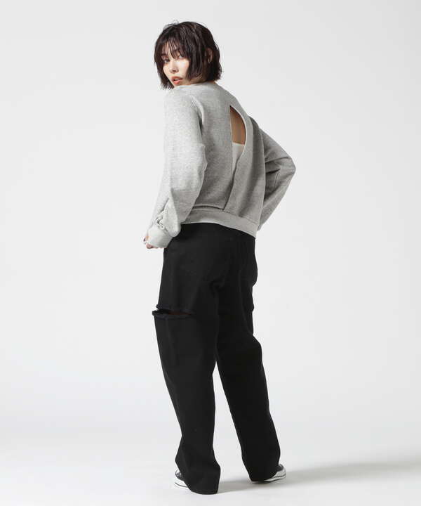 MANOF (マノフ) 別注MOON SLASH NECK SWEATS