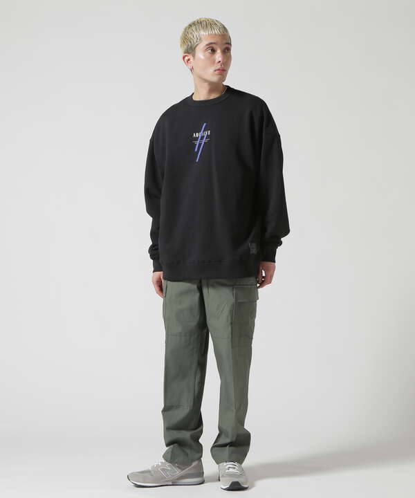 A4A/エーフォーエー/FLOWER SWEAT CREW NECK フラワースウェットクルーネック