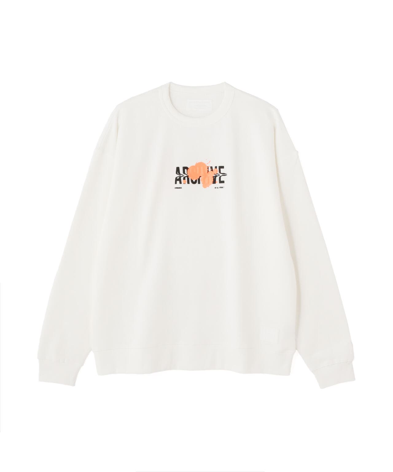 A4A/エーフォーエー/PAINT SWEAT CREWNECK プリントスウェットクルーネック