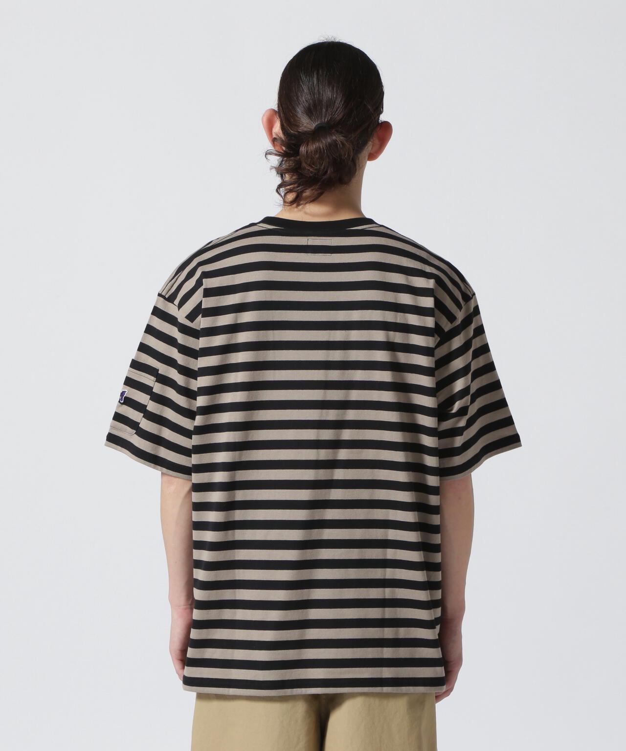 NEEDLES(ニードルズ)S/S CREW NECK TEE - COTTON STRIPE JERSEY