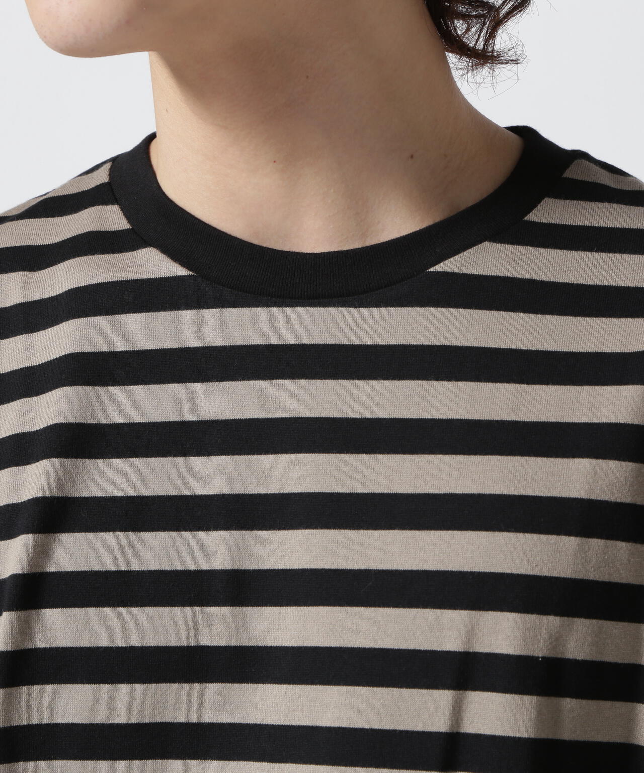 NEEDLES(ニードルズ)S/S CREW NECK TEE - COTTON STRIPE JERSEY