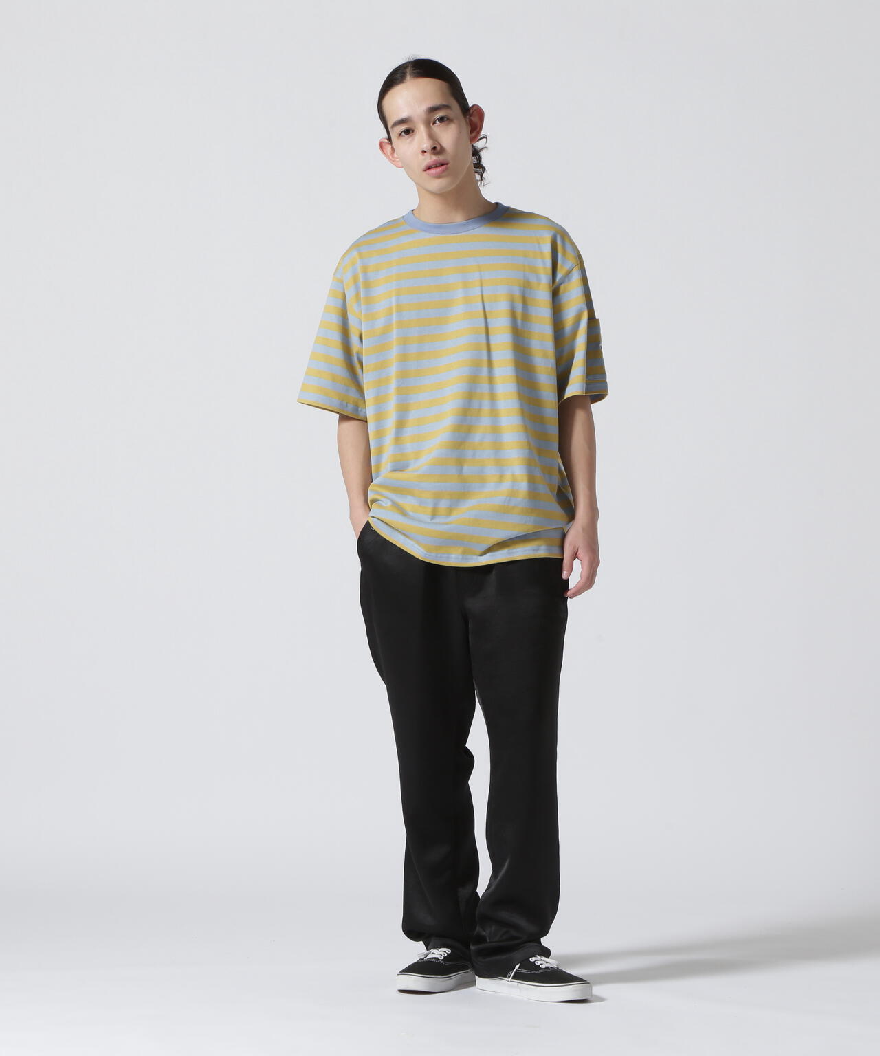 NEEDLES(ニードルズ)S/S CREW NECK TEE - COTTON STRIPE JERSEY | B