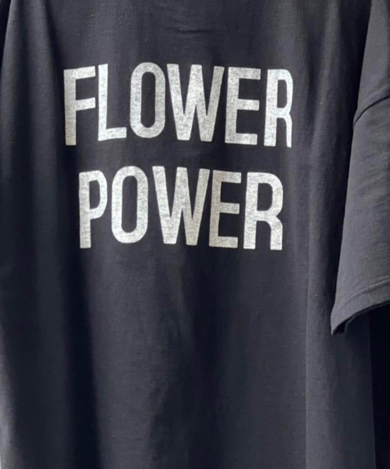 REMI RELIEF /  別注LW加工 20/-天竺BIGサイズ FLOWER POWER