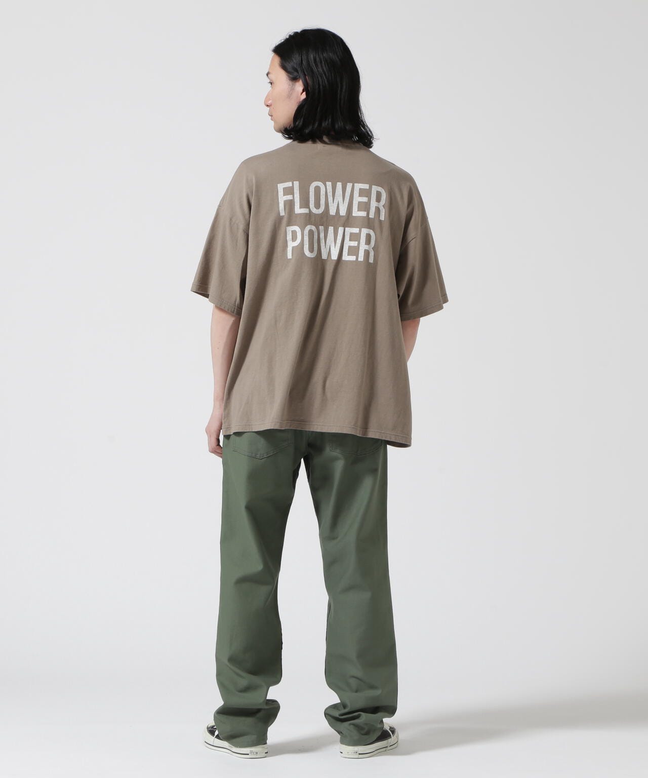 REMI RELIEF /  別注LW加工 20/-天竺BIGサイズ FLOWER POWER