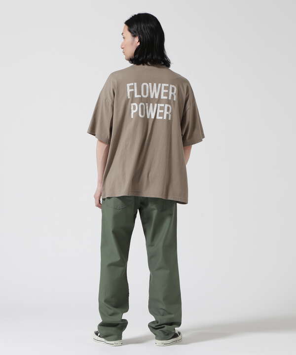 REMI RELIEF / 別注HARD SP加工20/-天竺BIGサイズ FLOWER POWER