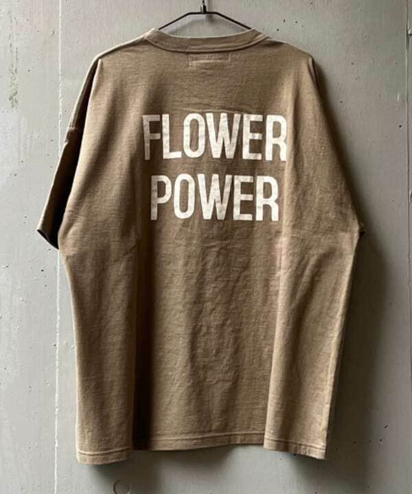 REMI RELIEF / 別注HARD SP加工20/-天竺BIGサイズ FLOWER POWER