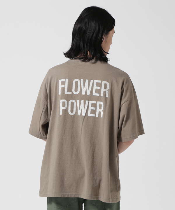 REMI RELIEF / 別注HARD SP加工20/-天竺BIGサイズ FLOWER POWER