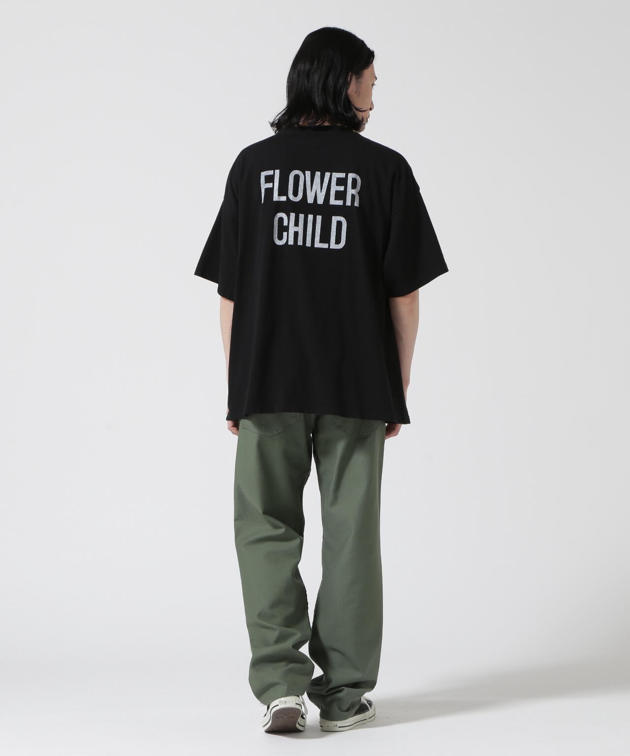 REMI RELIEF / 別注LW加工 20/-天竺BIGサイズ FLOWER CHILD