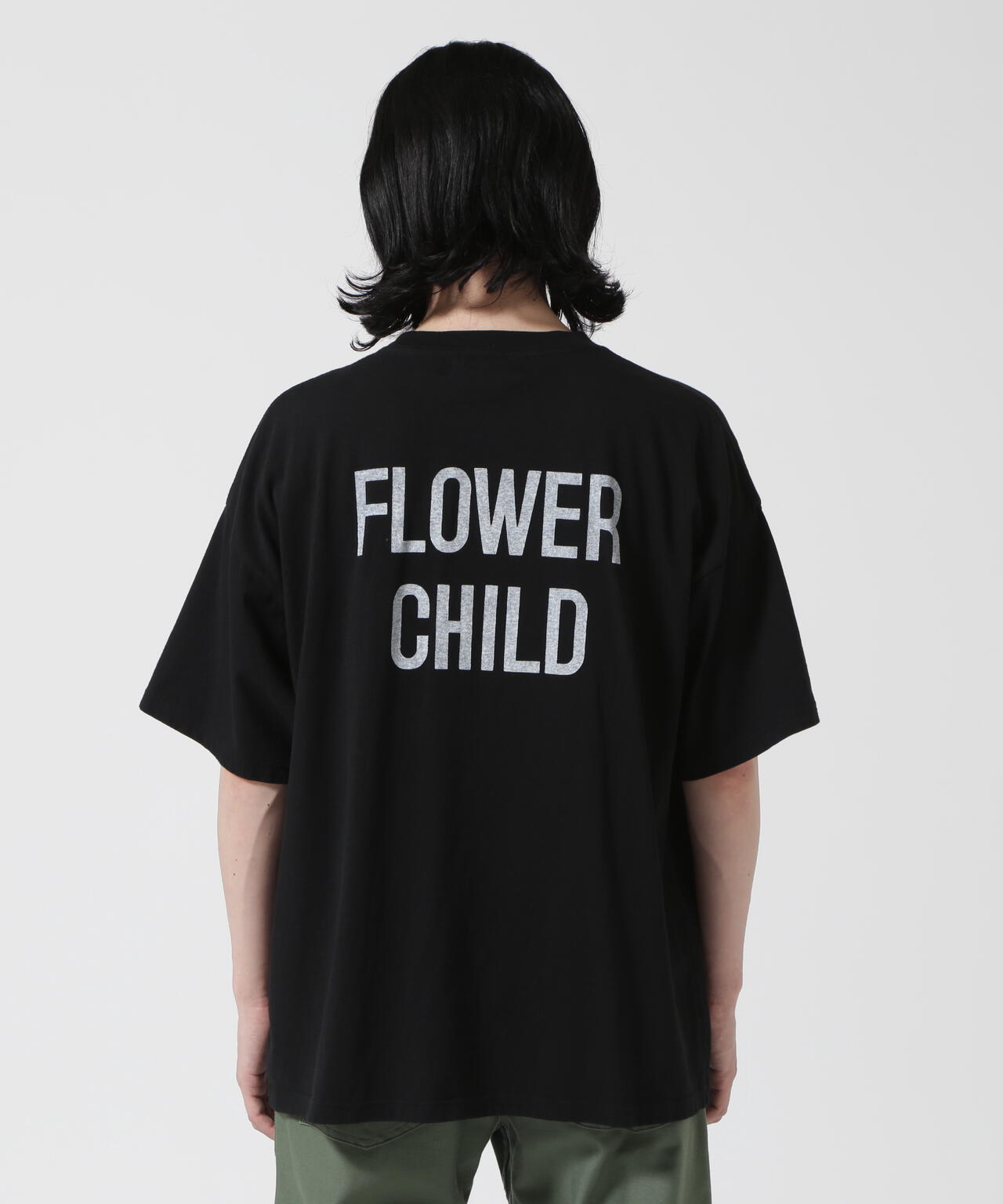 REMI RELIEF / 別注LW加工 20/-天竺BIGサイズ FLOWER CHILD