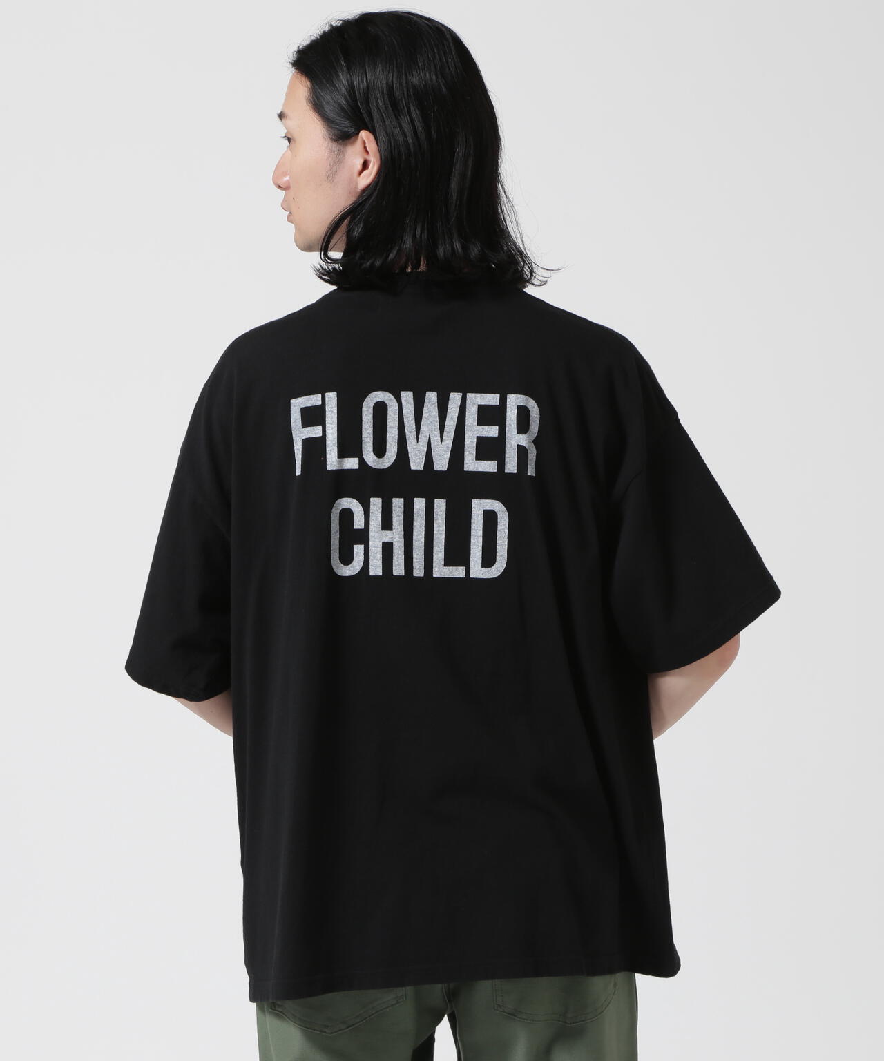 REMI RELIEF / 別注LW加工 20/-天竺BIGサイズ FLOWER CHILD