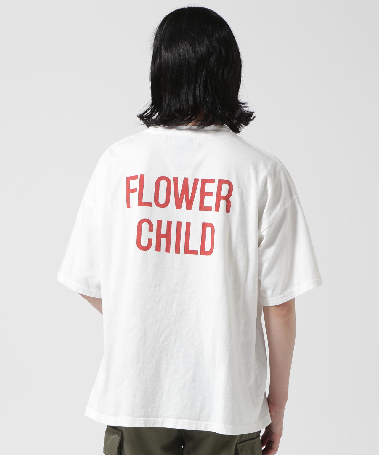 REMI RELIEF / 別注LW加工 20/-天竺BIGサイズ FLOWER CHILD