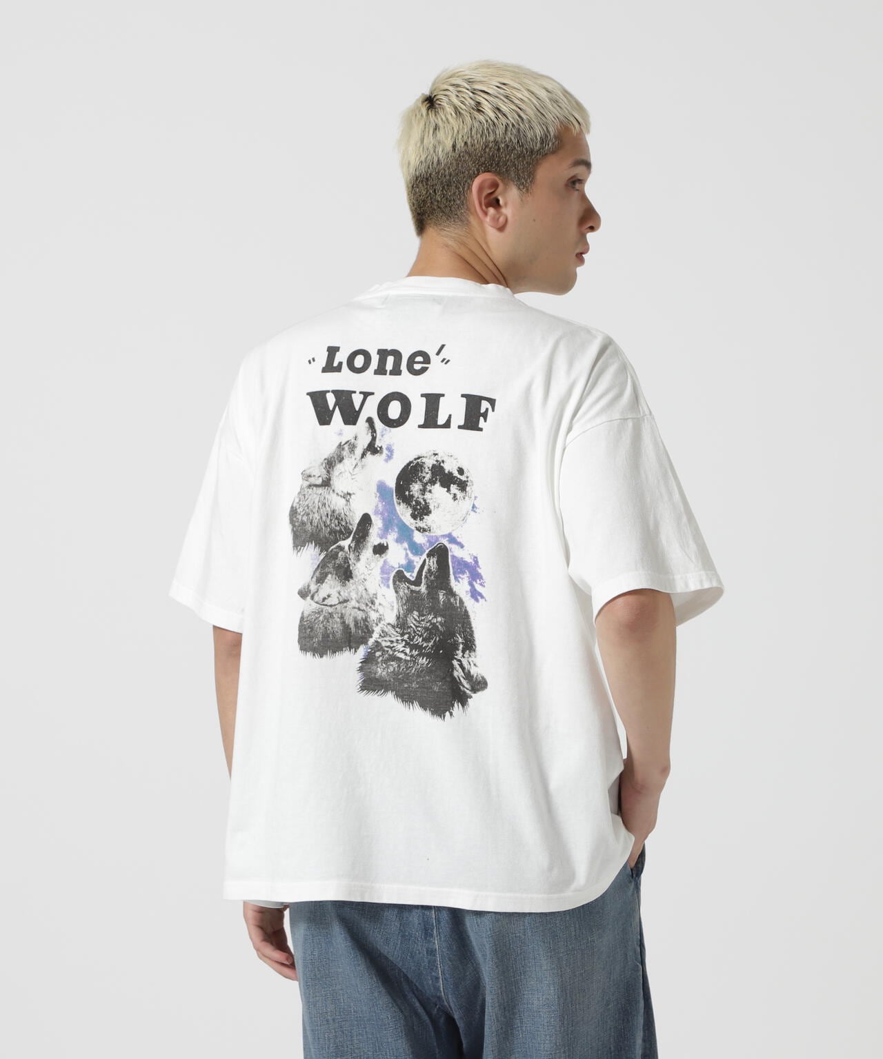 REMI RELIEF(レミレリーフ) 別注LW加工20/-天竺BIGサイズT(LONE WOLF) | B'2nd ( ビーセカンド ) | US  ONLINE STORE（US オンラインストア）