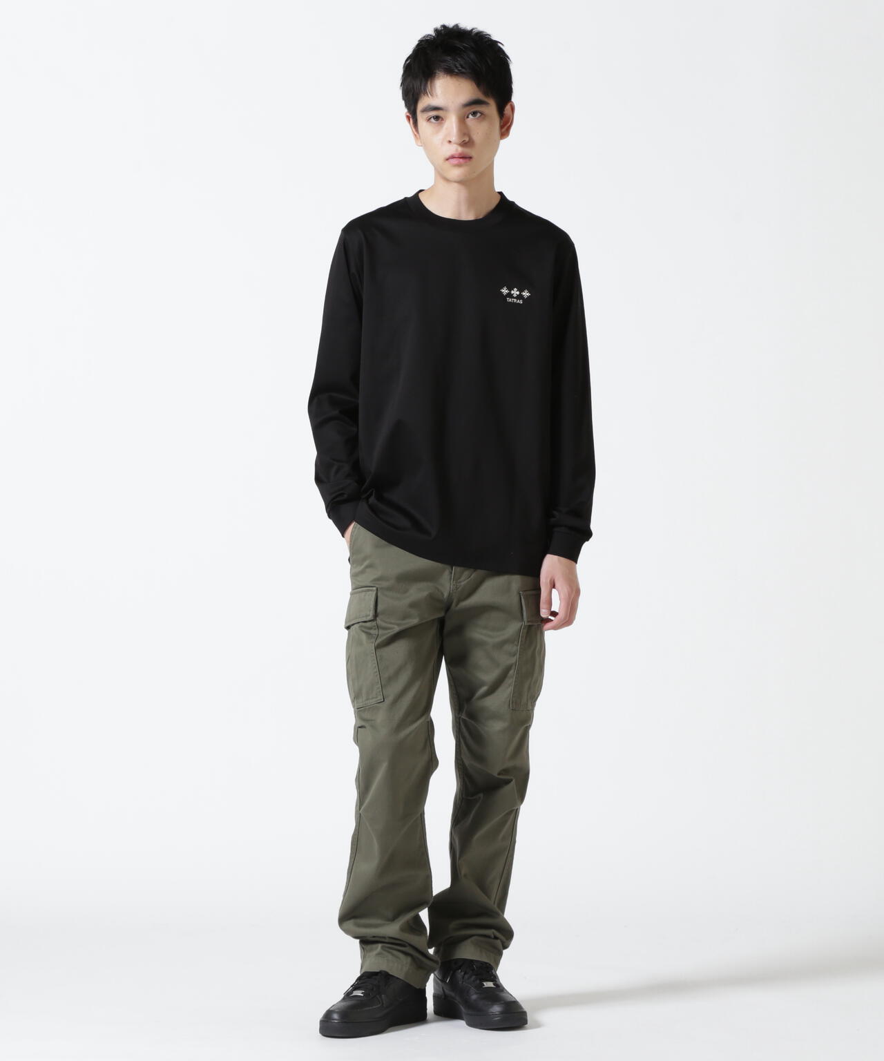 TATRAS タトラス メンズクルーネックロングTシャツ MTAT24S8242