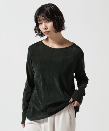 MANOF (マノフ) 別注TULLE FLOCKED TOPS