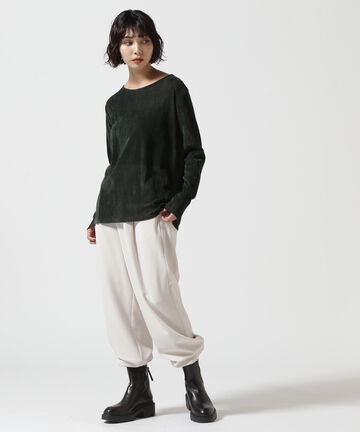 MANOF (マノフ) 別注TULLE FLOCKED TOPS