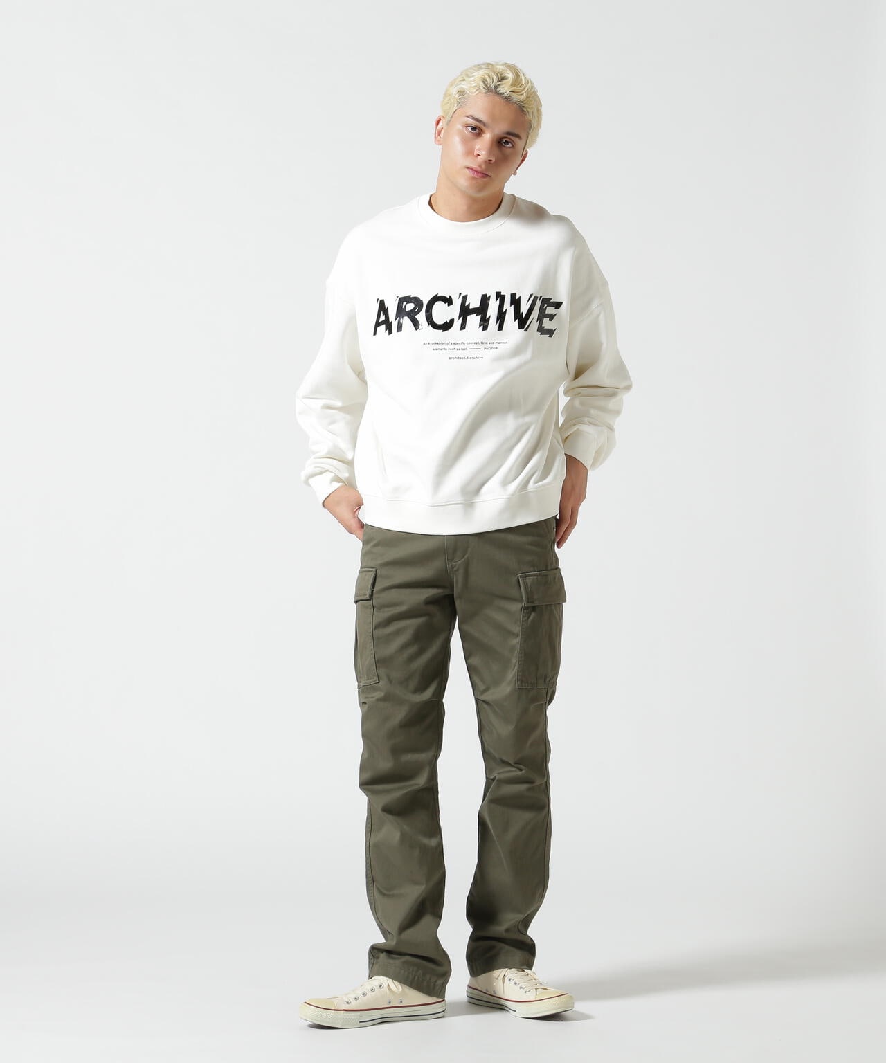 A4A/エーフォーエー/LOGO CREWNECK SWEAT