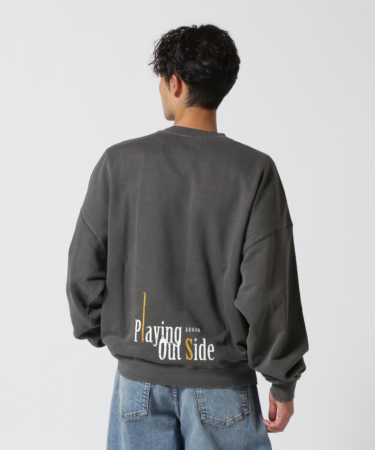 LUSOR（ルーソル）PIGMENT SWEAT OUTSIDE ピグメントスウェット アウトサイド