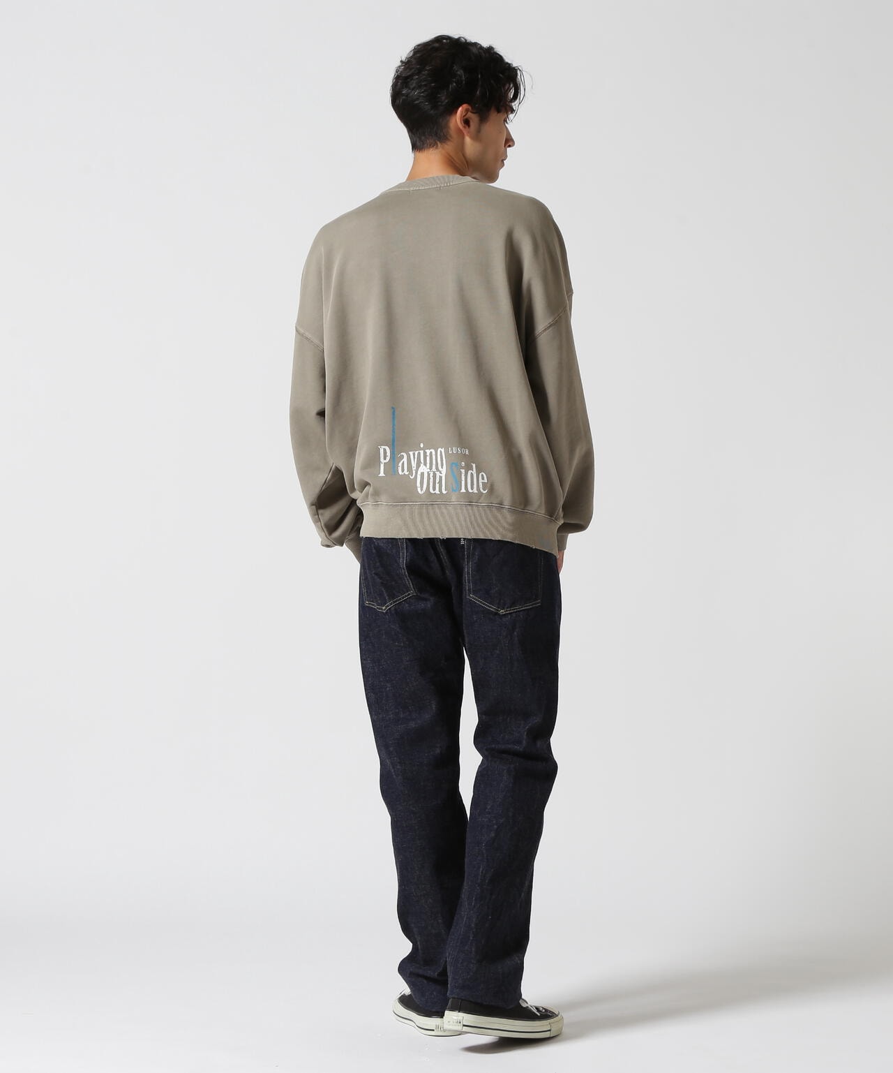 LUSOR（ルーソル）PIGMENT SWEAT OUTSIDE ピグメントスウェット アウトサイド