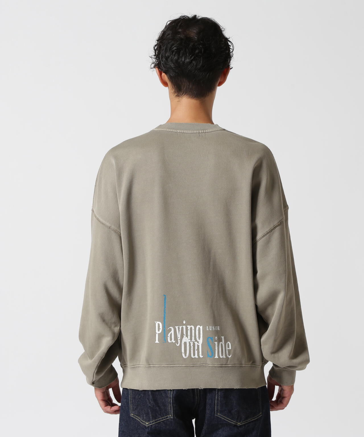 LUSOR（ルーソル）PIGMENT SWEAT OUTSIDE ピグメントスウェット アウトサイド