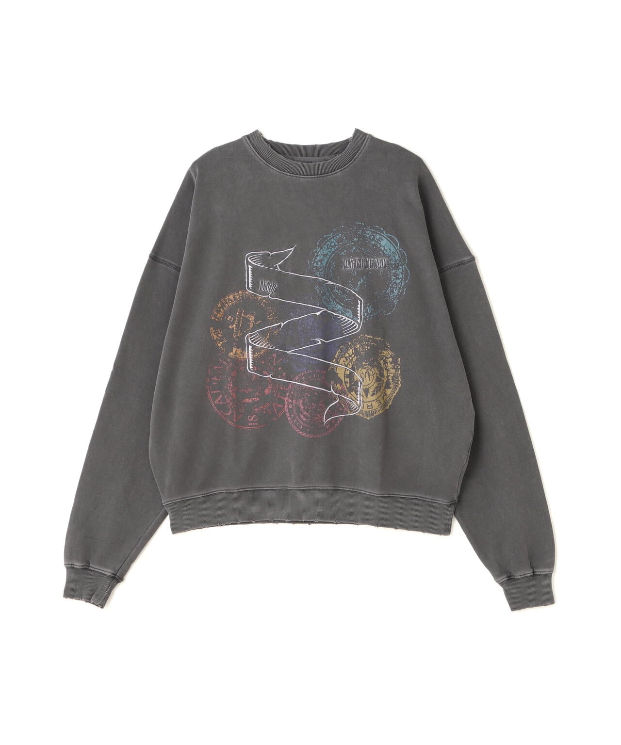 LUSOR（ルーソル）PIGMENT SWEAT STAMP ピグメントスウェット スタンプ