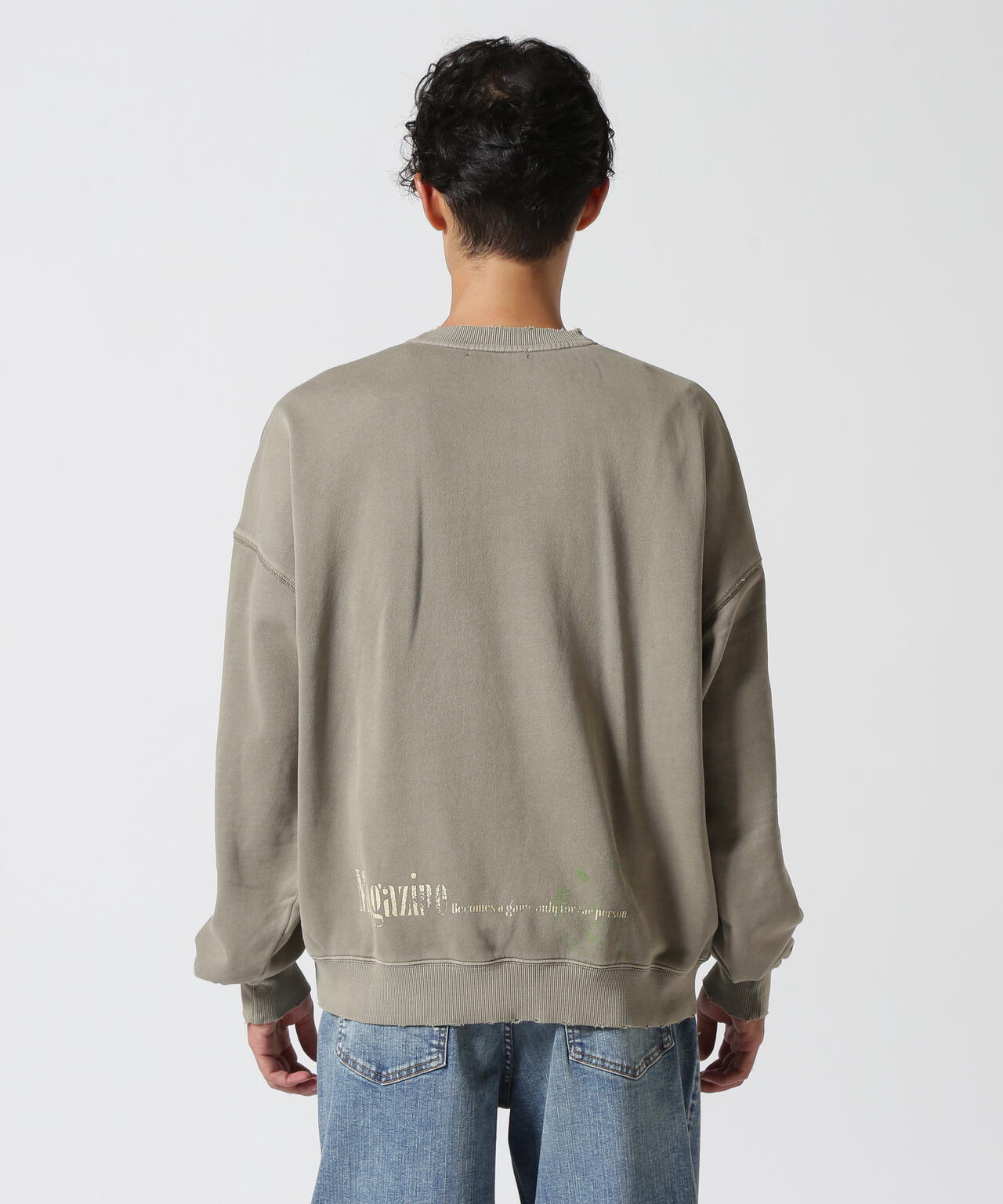 LUSOR（ルーソル）PIGMENT SWEAT STAMP ピグメントスウェット スタンプ