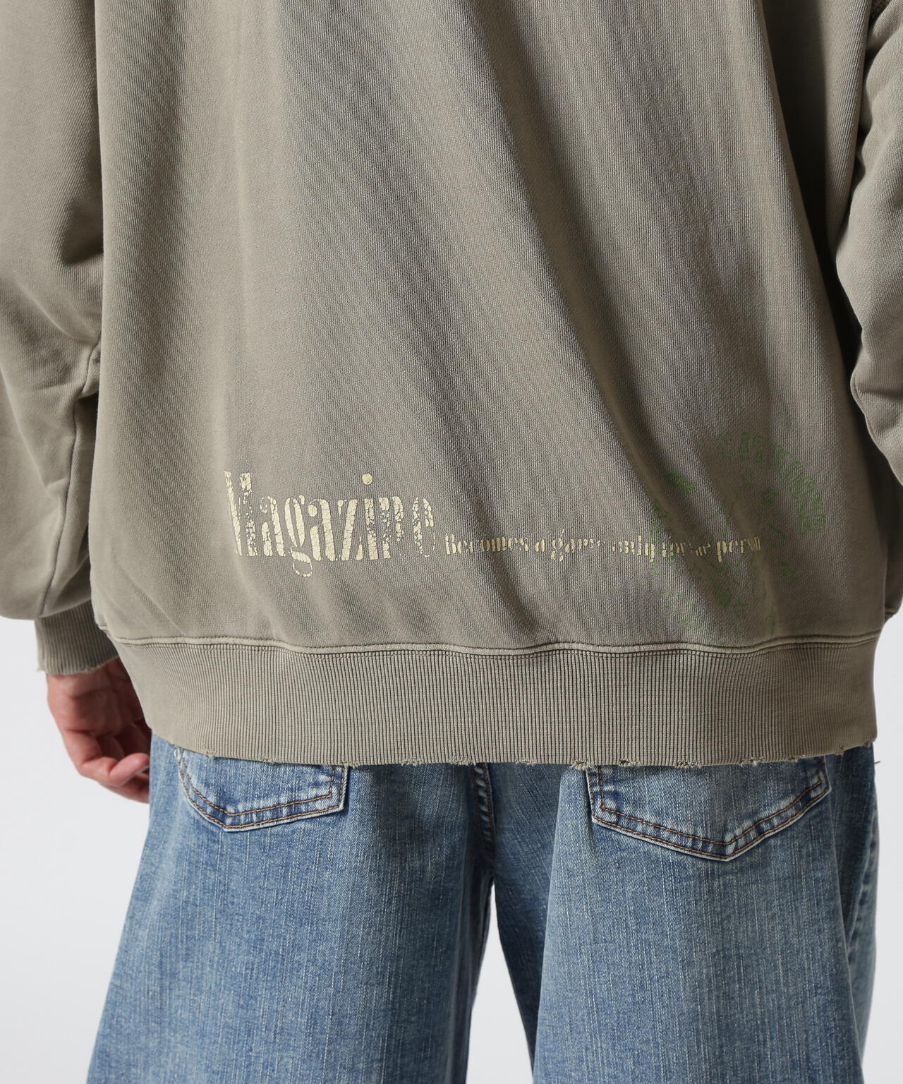 LUSOR（ルーソル）PIGMENT SWEAT STAMP ピグメントスウェット スタンプ