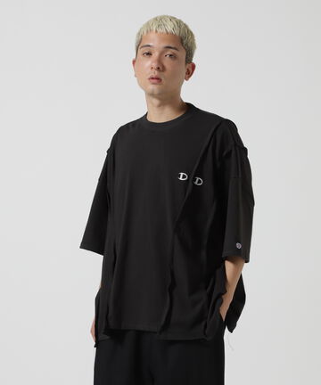 DISCOVERED(ディスカバード) 別注DOCKING WIDE S/S TEE