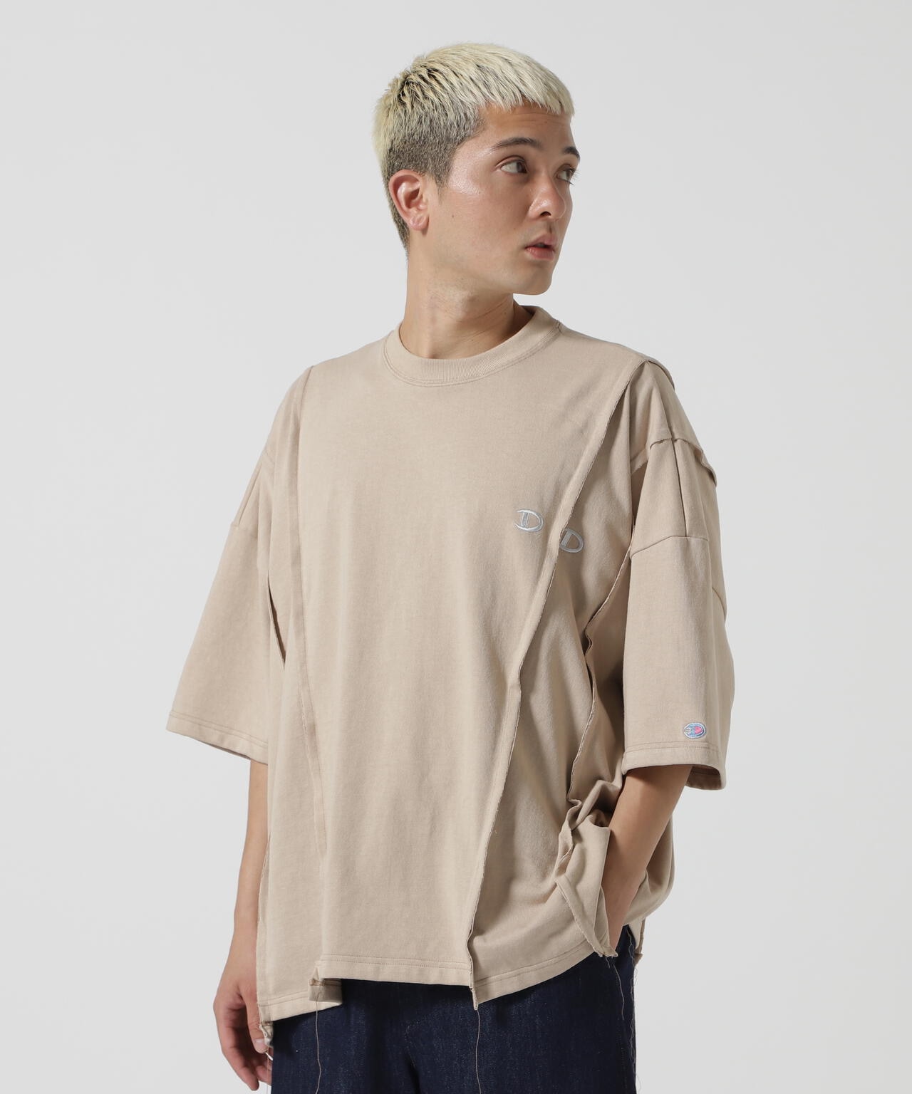 DISCOVERED(ディスカバード) 別注DOCKING WIDE S/S TEE