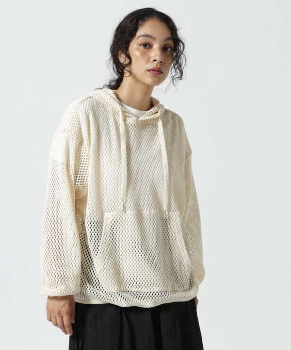 YENN (イエン）MESH LACE HOODIEプルオーバー