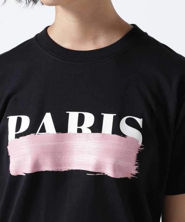 DROIT BELLO（ドロイトベロ）PINKブラッシュPARIS Tシャツ