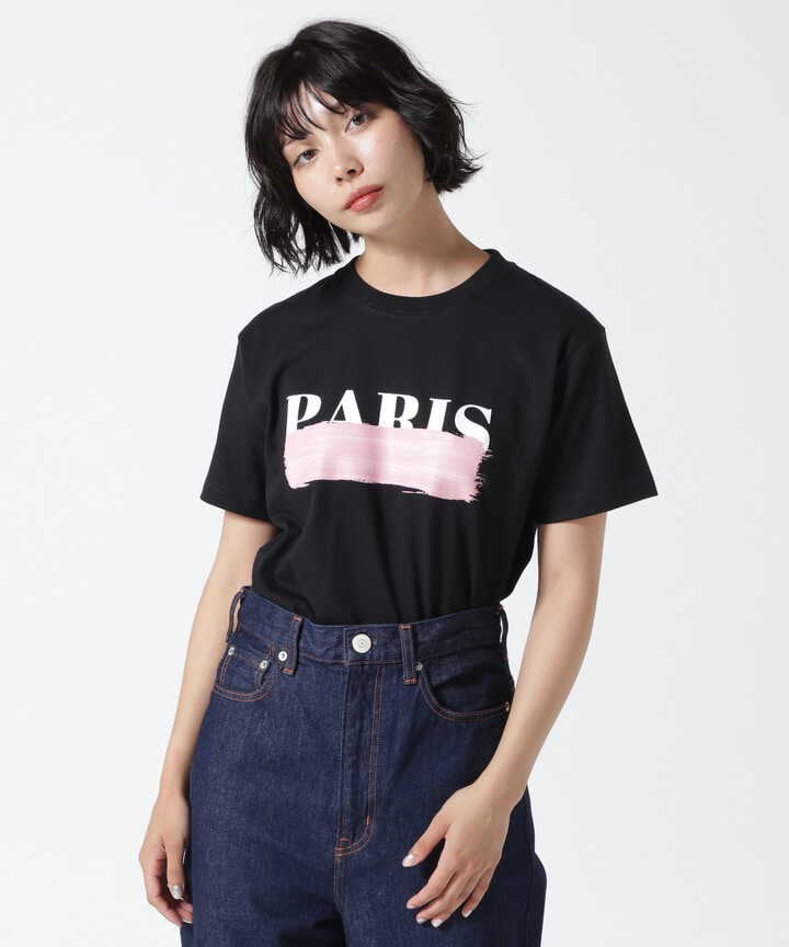 DROIT BELLO（ドロイトベロ）PINKブラッシュPARIS Tシャツ