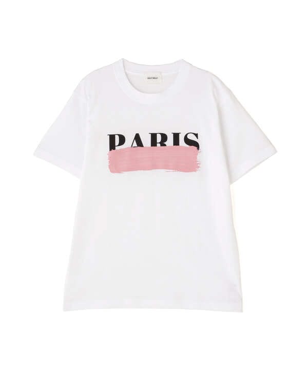 DROIT BELLO（ドロイトベロ）PINKブラッシュPARIS Tシャツ