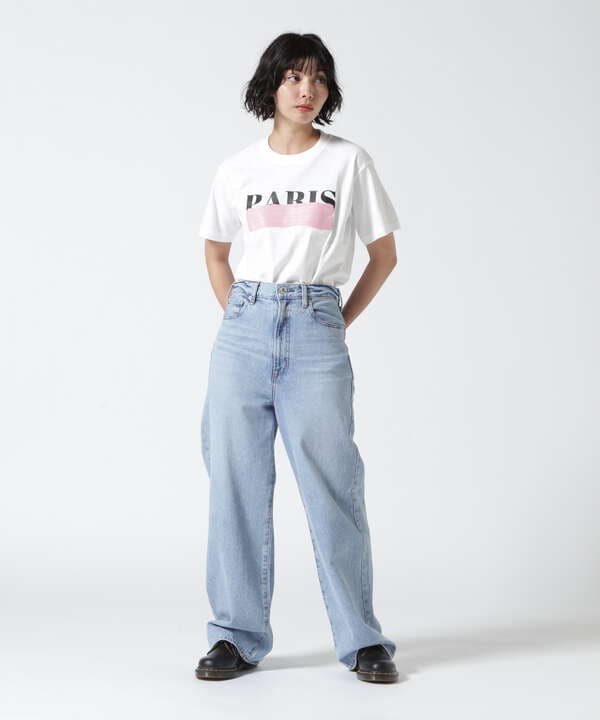 DROIT BELLO（ドロイトベロ）PINKブラッシュPARIS Tシャツ