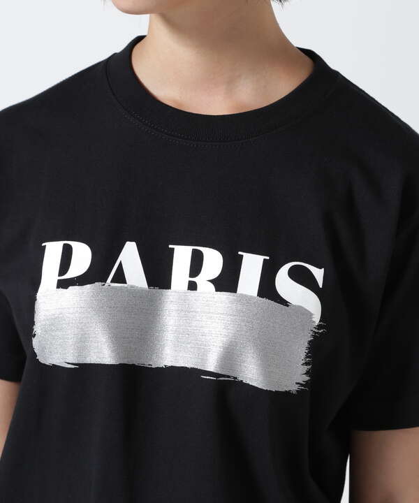 DROIT BELLO（ドロイトベロ）SILVERブラッシュPARIS Tシャツ