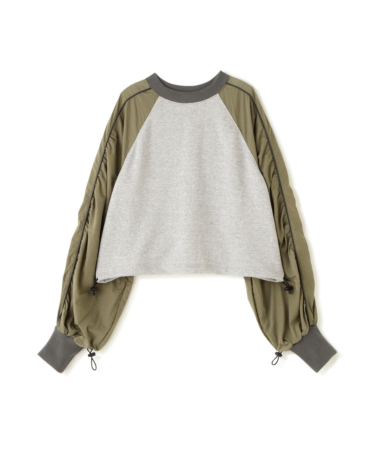 NOUNLESS（ナウンレス）SPORTY SWEAT DOCKING TOPS | B 