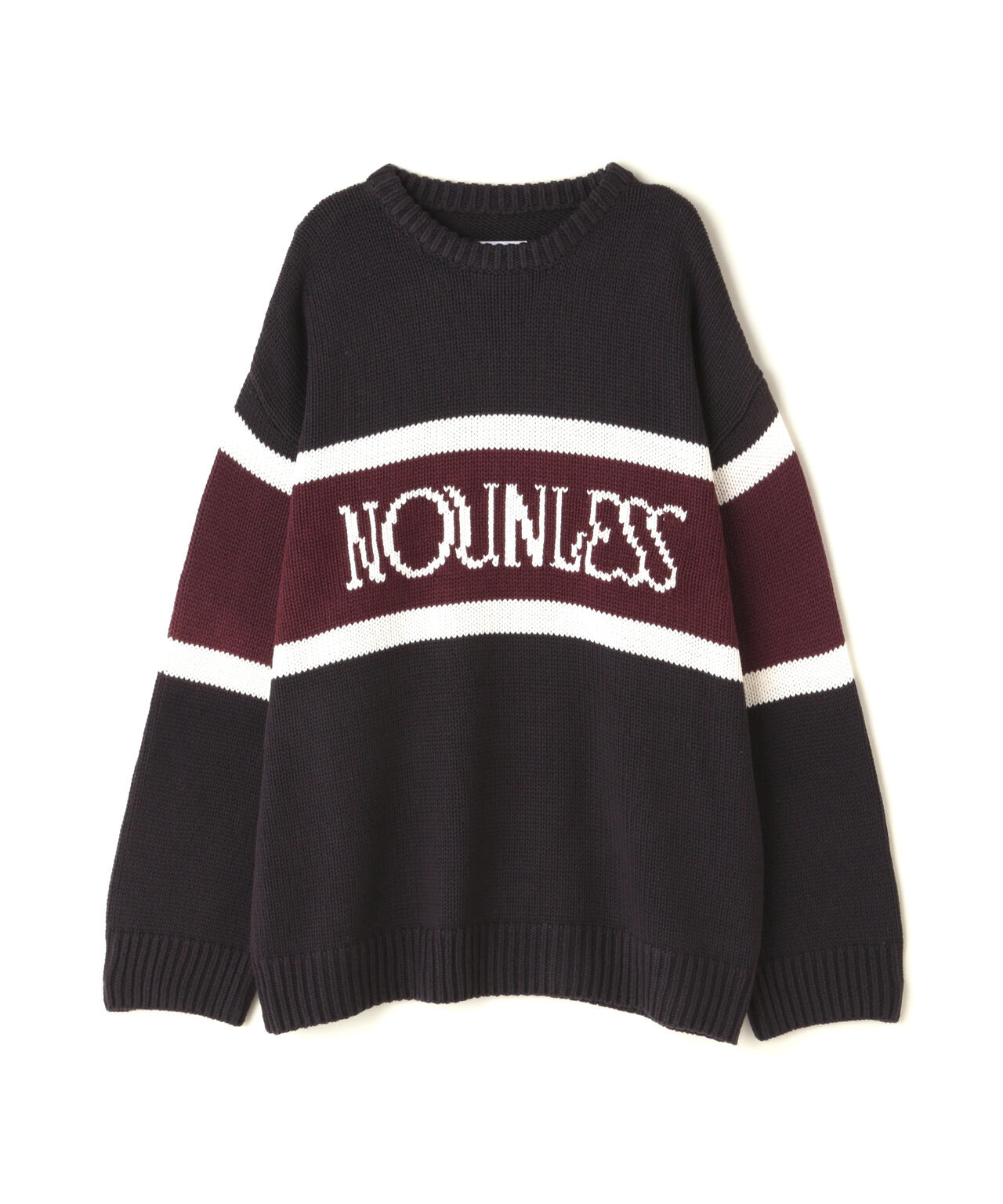 NOUNLESS（ナウンレス）NOUNLESS CLASSIC LOGO KNIT | B